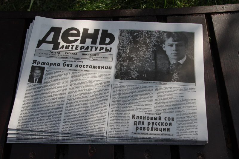 Посадка аллеи вокруг памятника Сергею Есенину